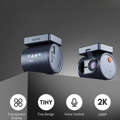 2K KAWA MINI 3 Pro Cameras for Car DVR Tiny Dash Cam 24 Parking Auto Video Recorder WiFi APP Voice Control Car dashcam