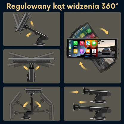 Kamera samochodowa 4K Dual Lens + CarPlay/Android Auto – WiFi 5.0, 10,26