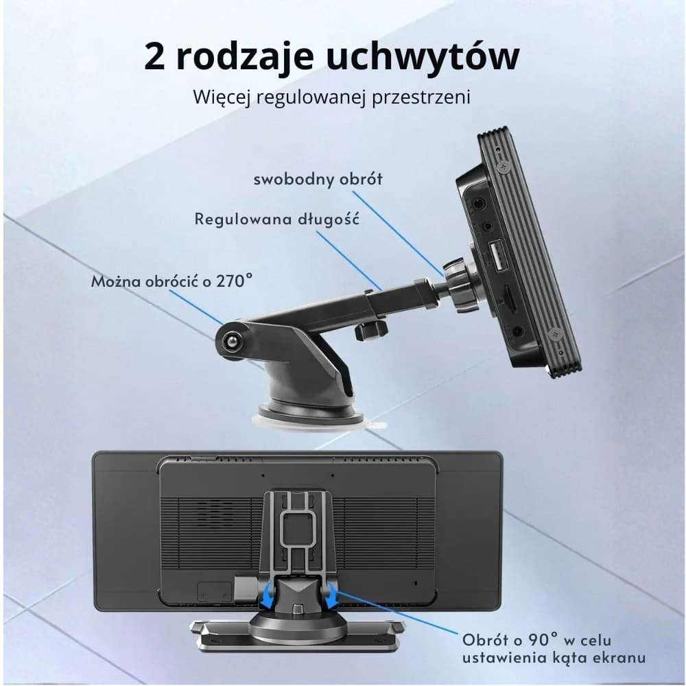 Radio Samochodowe 10,26″ CarPlay/Android Auto WiFi + 12 LED Kamera – Jeden Zestaw