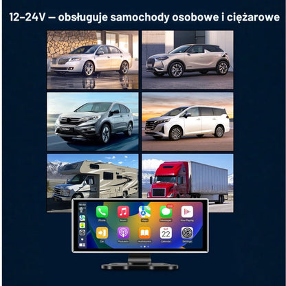 Radio samochodowe 11.26″ – kamera 4K + ekran dotykowy, GPS, CarPlay i Android Auto