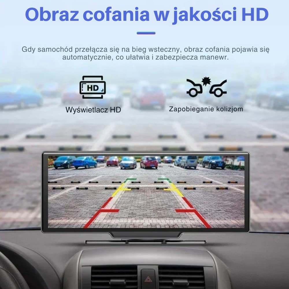Radio samochodowe 11.26″ – kamera 4K + ekran dotykowy, GPS, CarPlay i Android Auto