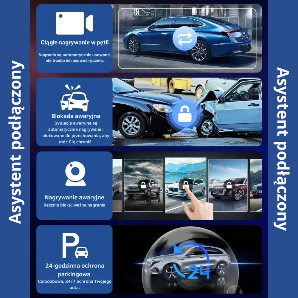 Radio samochodowe 11.26″ – kamera 4K + ekran dotykowy, GPS, CarPlay i Android Auto