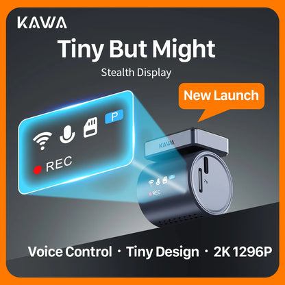 2K KAWA MINI 3 Pro Cameras for Car DVR Tiny Dash Cam 24 Parking Auto Video Recorder WiFi APP Voice Control Car dashcam