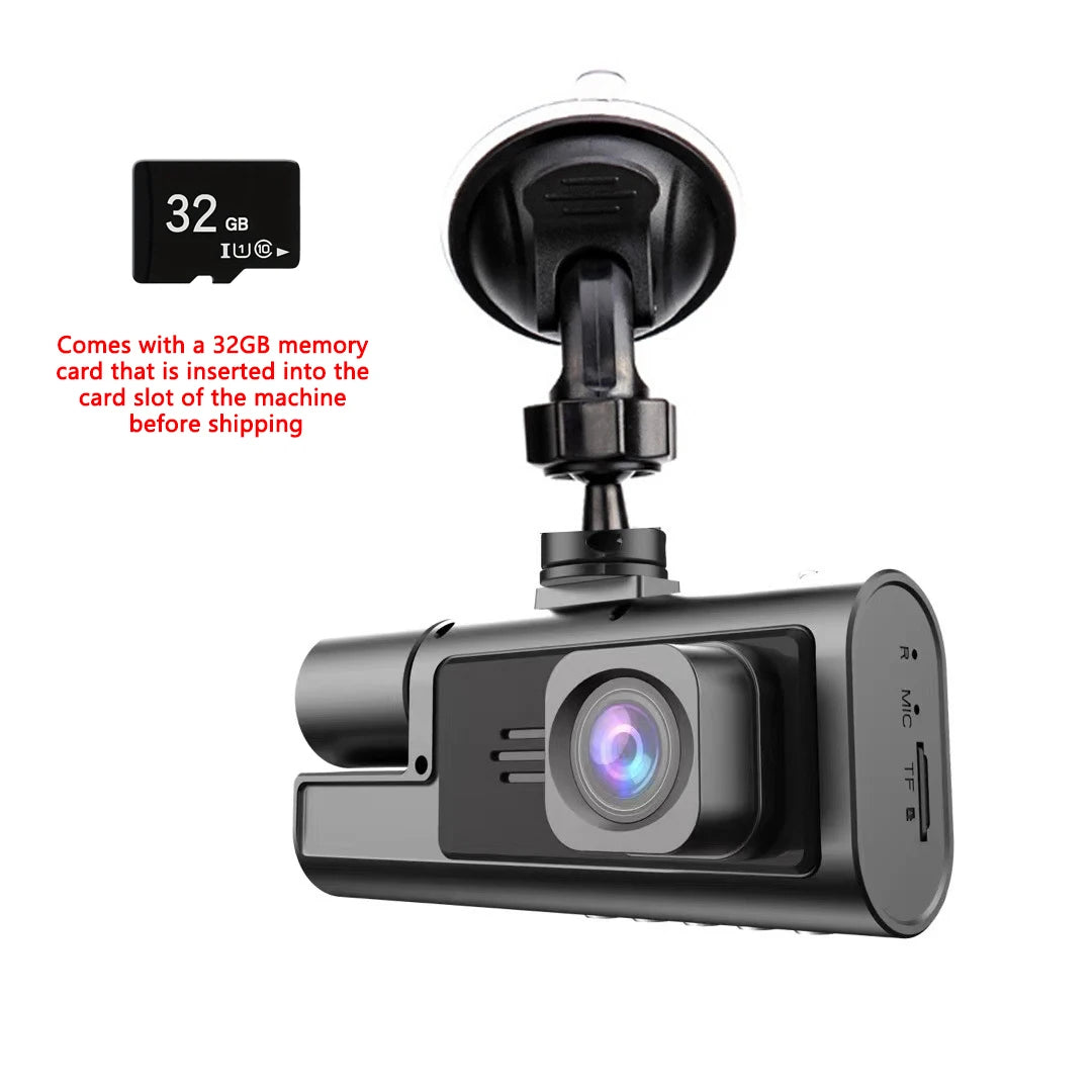 1080P Dual camera Dash Cam for cars,Front And Inside,car camera with IR Night Vision,Loop Recording,wide angle Car DVR Came