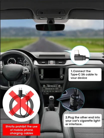 Dash Cam 4K UHD Recording Car Camera DVR Night Vision Video Recorder Built-In Wi-Fi Support GPS 24H Parking