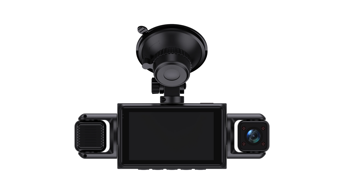 4Ch WiFi Dashcam car camera Black Box Driving DVR FHD 1080P Front Left Right Rear Night Vision Loop Recording Hardwire kit