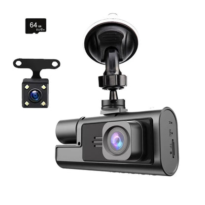 1080P Dual camera Dash Cam for cars,Front And Inside,car camera with IR Night Vision,Loop Recording,wide angle Car DVR Came