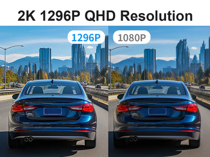 2K Dash Camera For Car DVR Dash Cam In The Car KAWA D5 Video Recorder Emergency Voice Control Night Vision WiFi APP Monitor WDR