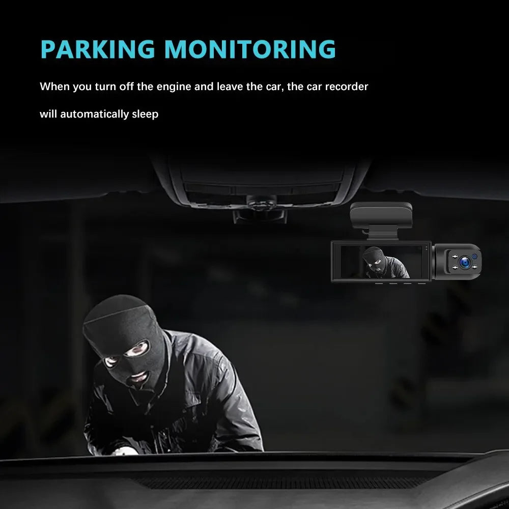 Dual Lens Car DVR FHD 1920*1080P Dash Camera Cabin Dashcam Vehicle Video Dash Cam Drive Recorder Interior Mini Dvrs Black Box