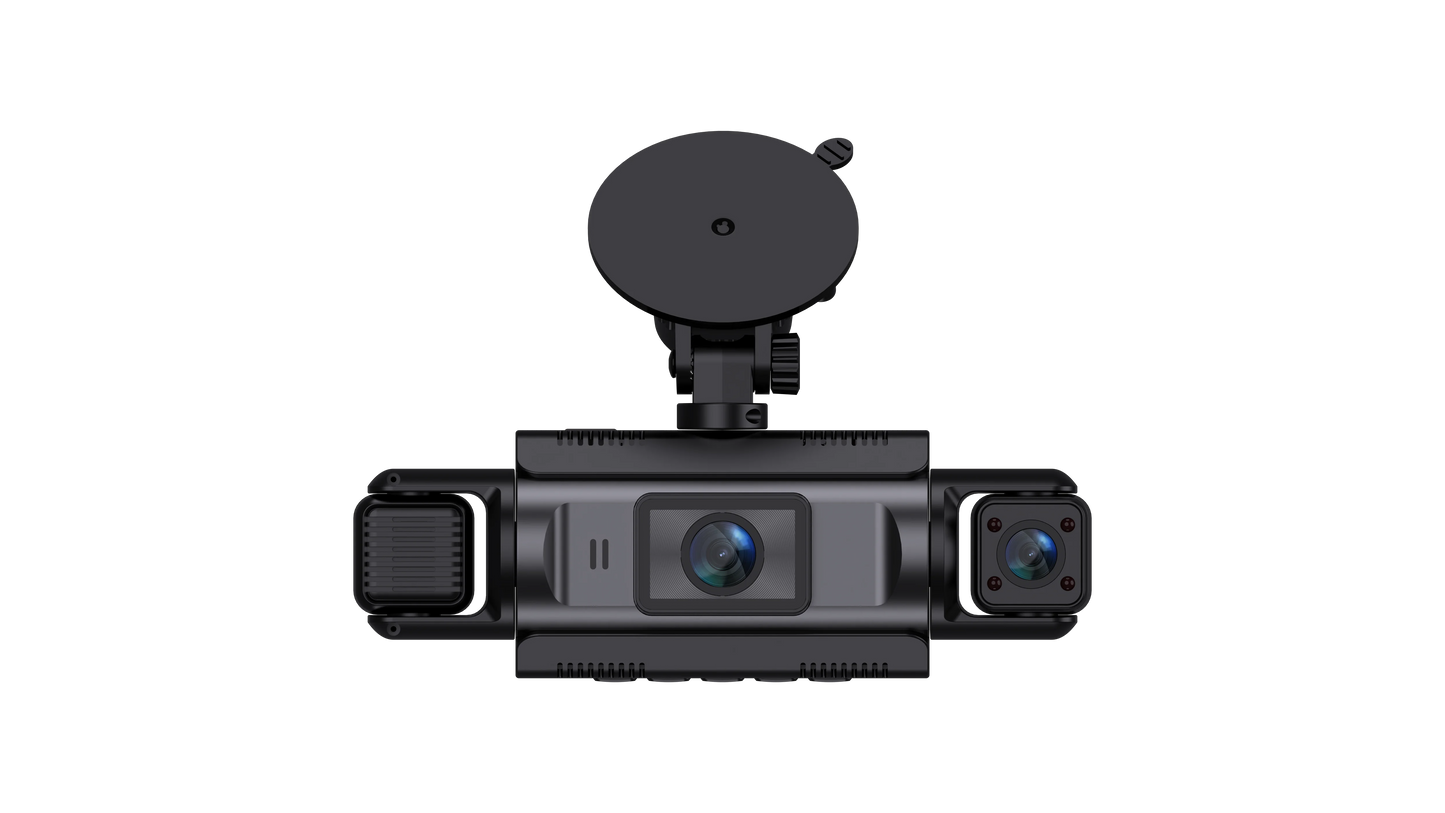 4Ch WiFi Dashcam car camera Black Box Driving DVR FHD 1080P Front Left Right Rear Night Vision Loop Recording Hardwire kit