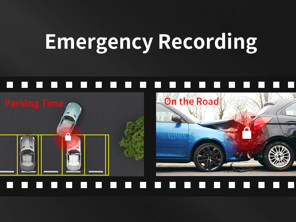 2K Dash Camera For Car DVR Dash Cam In The Car KAWA D5 Video Recorder Emergency Voice Control Night Vision WiFi APP Monitor WDR