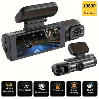 Dual Lens Car DVR FHD 1920*1080P Dash Camera Cabin Dashcam Vehicle Video Dash Cam Drive Recorder Interior Mini Dvrs Black Box