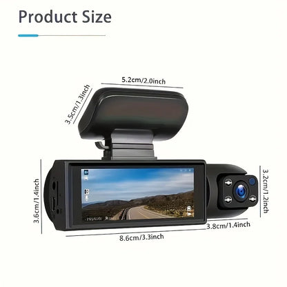 Dual Lens Car DVR FHD 1920*1080P Dash Camera Cabin Dashcam Vehicle Video Dash Cam Drive Recorder Interior Mini Dvrs Black Box