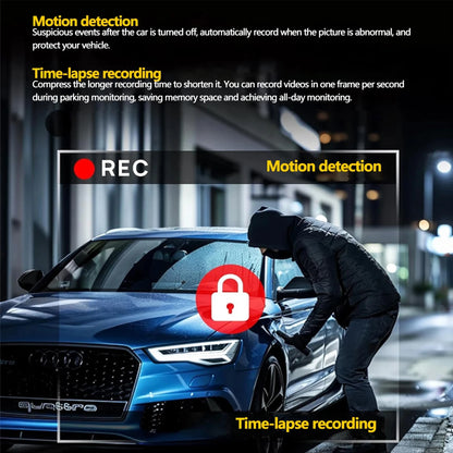 4Ch WiFi Dashcam car camera Black Box Driving DVR FHD 1080P Front Left Right Rear Night Vision Loop Recording Hardwire kit