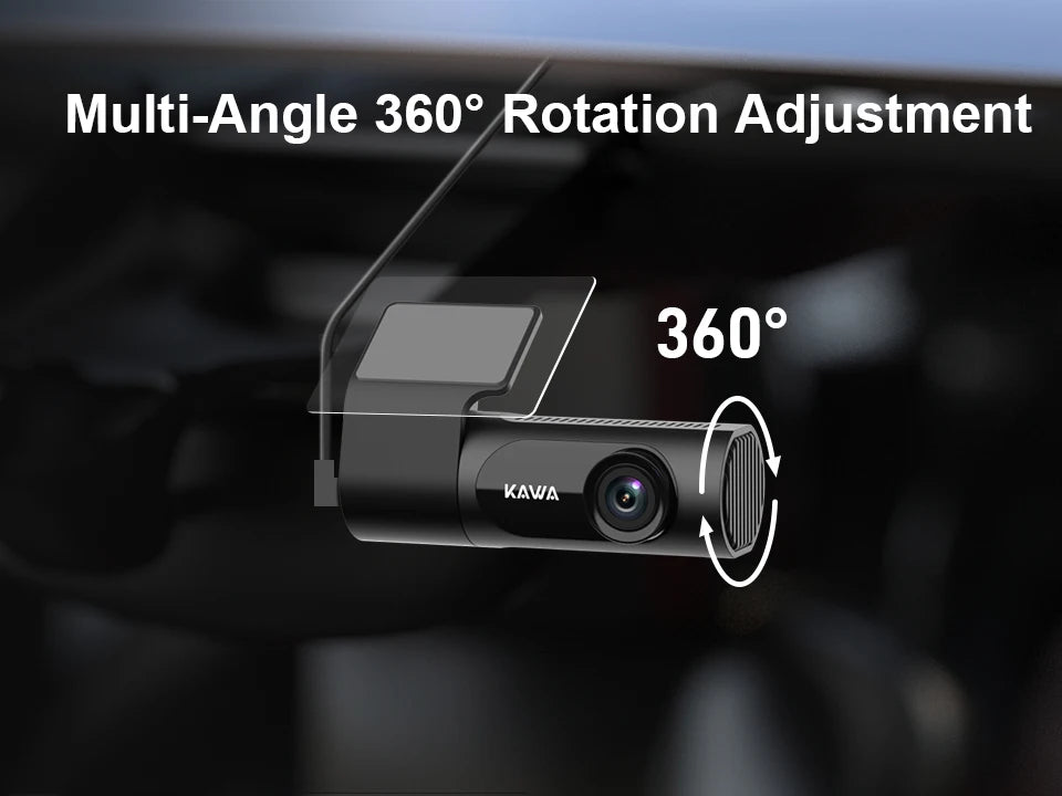 1440P KAWA Car DVR D6 Dash Cam 2K Video Recorder WiFi/App/Voice Control Dash Camera WDR G sensor Night Vision Hidden Dashcam