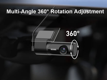 1440P KAWA Car DVR D6 Dash Cam 2K Video Recorder WiFi/App/Voice Control Dash Camera WDR G sensor Night Vision Hidden Dashcam