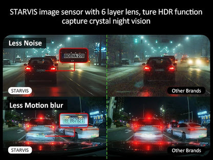 UHD 4K WiFi Dash Cam Dual Lens Driving Recorder Car DVR Optional 1080P Rear Lens Camera 24H Parking Monitoring Black Box