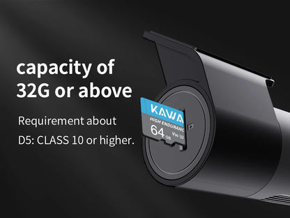 2K Dash Camera For Car DVR Dash Cam In The Car KAWA D5 Video Recorder Emergency Voice Control Night Vision WiFi APP Monitor WDR