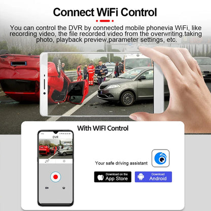 3 Channel Car DVR HD 1080P 3-Lens Inside Vehicle Dash CamThree Way Camera DVRs Recorder Video Registrator Dashcam Camcorder