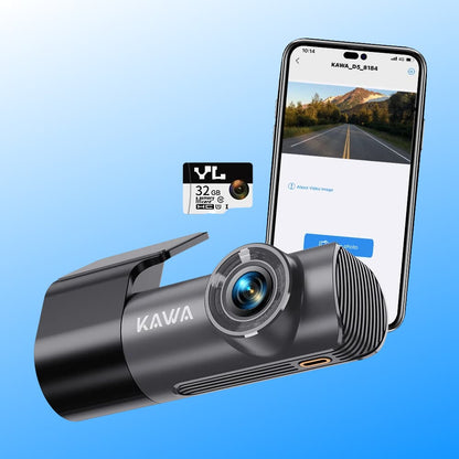 2K Dash Camera For Car DVR Dash Cam In The Car KAWA D5 Video Recorder Emergency Voice Control Night Vision WiFi APP Monitor WDR