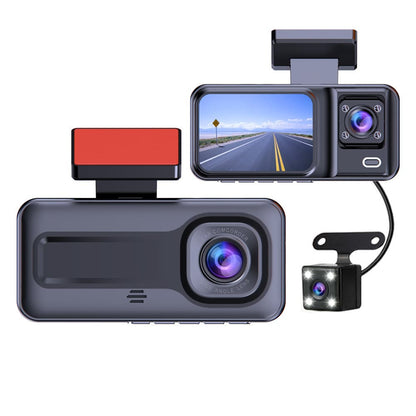 3 Channel Car DVR HD 1080P 3-Lens Inside Vehicle Dash CamThree Way Camera DVRs Recorder Video Registrator Dashcam Camcorder